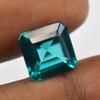 Natural Green Tourmaline 7ct Square Cut Certified Loose Gemstone