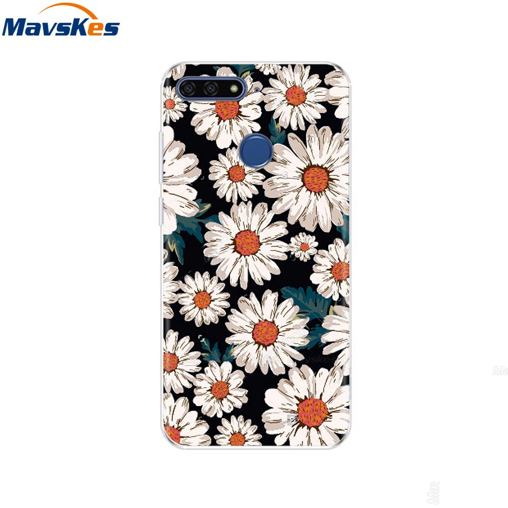 Case For Huawei Honor 7C Case On Huawei Honor7C 5.7 inch Soft Silicone Phone Cover For Huawei Honor 7C Aum-L41 TPU Cases Coque