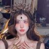 Elegant Gothic Crowns Headpiece Luxury Goddess Halo Headwear Baroque Rhinestone Crown  Lolita