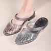 Shoes Low Heel Jelly Slides On Beach Women's Mules Slippers and Ladies Sandals Offer Clappers Vip Stylish Unique Wholesale Eva