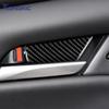 For Mazda 3 -2025/CX-30 -2025 Real Soft Carbon Fiber Sticker LHD RHD Car Inner Door Bowl Panel Interior Trim Accessories