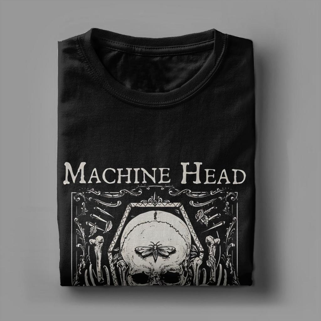 Unisexs Machine Heads T Shirt Cotton Clothes Funny Short Sleeve O Neck Tees Big Size TShirt