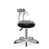 Hairdressing Rotating Salon Stool - Large Barber & Beauty Chair with Rollers