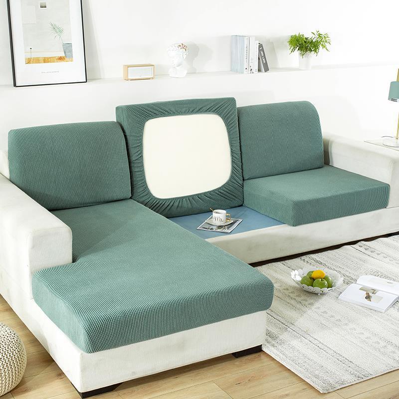 Elastischer Maiskorn Sofaüberwurf: Universeller Vier-Jahreszeiten Sofa- & Sitzkissenbezug