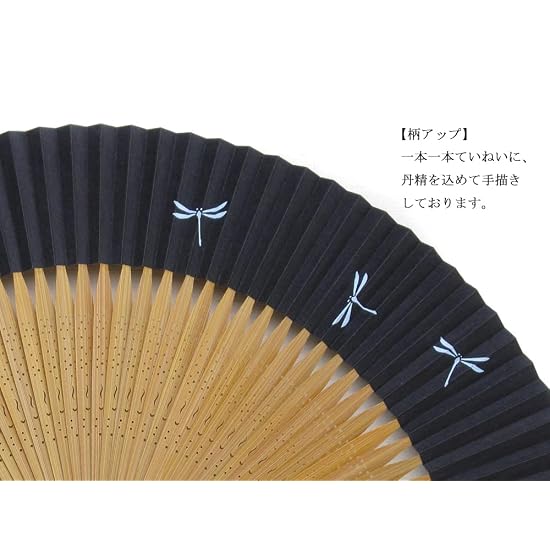 Kyoto Folding Fan, Dragonfly, Made In Japan, Hand-painted, Men's Fan, Kyoto, Men's, Paper Fan, Doubl