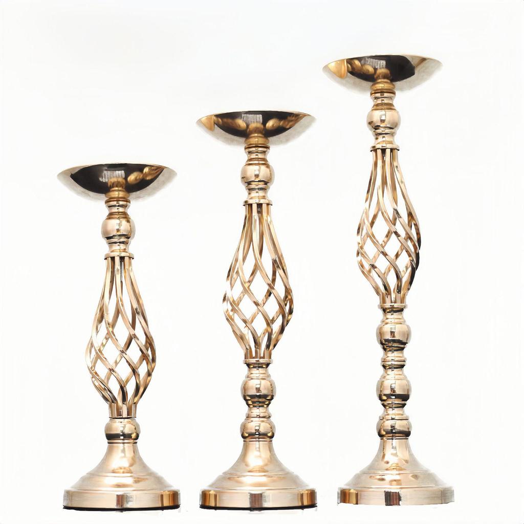 Elegant Wedding Décor: Flower Vases, Aisle Markers, Centerpieces, Stands & Ornaments