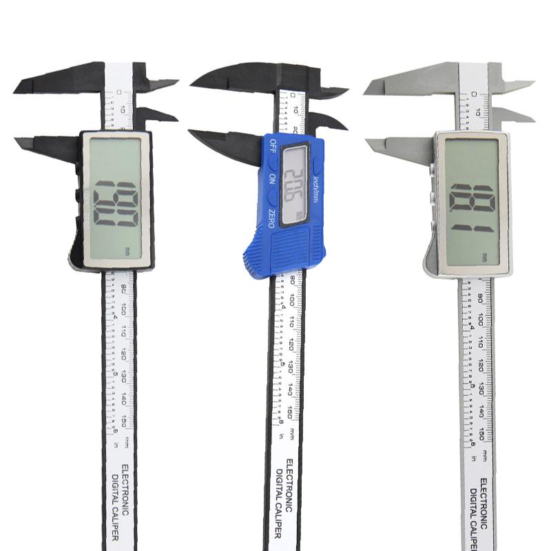 Solar Plastic Caliper Electronic Digital Display 0-150mm Mini Caliper Play Jewelry Measuring Tool Vernier Caliper 0-150 mm