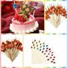 100pcs Smooth Surface Skull Bamboo Stick Natural Material Cocktail Sticks Toothpick  Thanksgiving