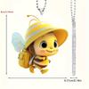 1pc Cute little bee backpack design rearview mirror decoration pendant, backpack, keychain decoration pendant