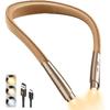 LED Neck Reading Light, Book Light for Reading In Bed, 3 Colors, 9 Brightness Levels, Lightweight Comfortable Design, Long Lasting, Perfect for