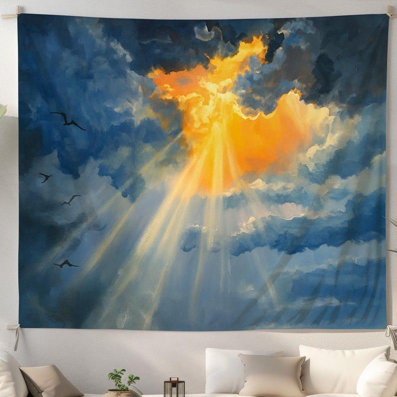 Sunshine and Clouds tapestry 75x100 чёрный