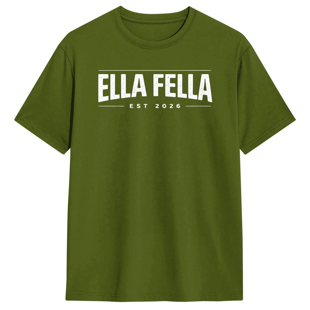 Streetwear T-Shirt Strand Ella Fellas Club Beliebte T-Shirts Baumwoll-T-Shirt für Paare YK Basic Kurzarm Oberteil T-Shirts