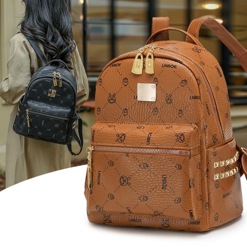 Cartoon-pattern Large capacity Student Backpack Fashionable Double shoulder Bag