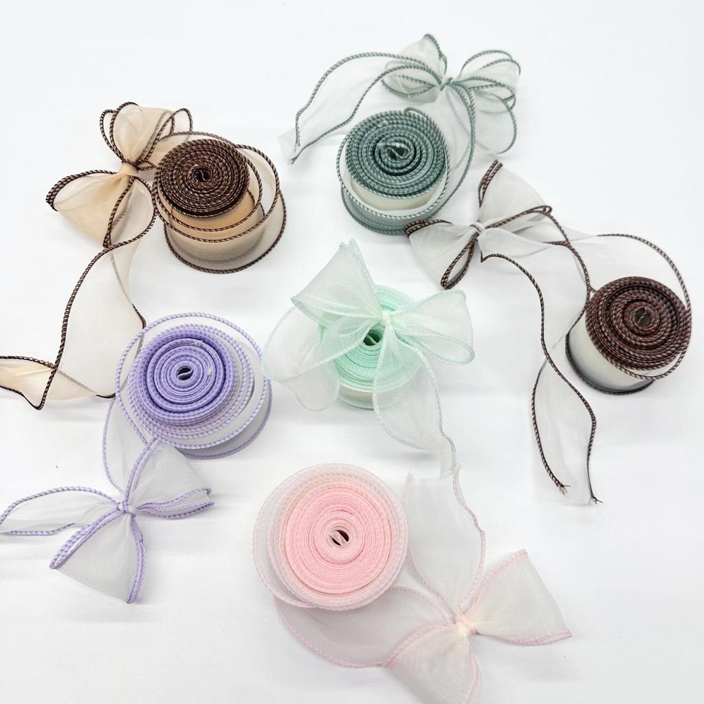Silk Fishtail Gauze Handmade Hair Accessories Bow Ribbon for DIY & Gift Packaging