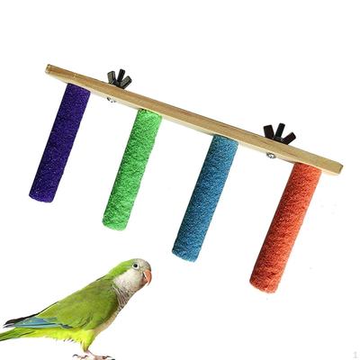 Parrot Perch Stand Bird Window/Bath/Car/Travel Toy Easy Installation Climbing Step Ladder for