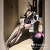 Sexy Lingerie Hot Deep V Apron Maid Uniform Seduction Sexy Perspective Bunny Bunny Juggs Cosplay
