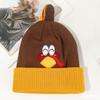 Warm Lining Turkey Hat Windproof Warm Pullover Hat Cute Knit Beanies  Thanksgiving Party