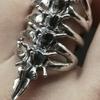 Anello per Dita Stile Gotico Britannico Forma Scheletro Fascia per Dita Resistente ai Graffi Anello Retrò Gioiello Regalo
