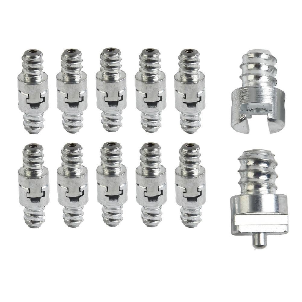 20 Pcs 16mm Dredge Spring Connector Spring Male And Female Join Connector Carbon Steel For Electric Pipe Dredge Machine