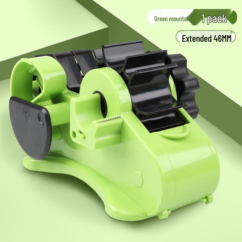 Large Multi-Functional Transparent Tape Dispenser and Cutter for Desktop Sealing and Stationery Use