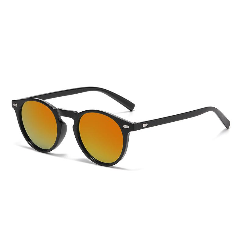 New Vintage Round Sunglasses UV400 Protection Sturdy Metal Frame Fashion Eyewear for Men Trendy Sunscreen Shades