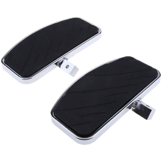 2Pcs Moto Front Rider Foot Pedals For Honda Magna Vf 250 750 For Yamaha V-Star Dragstar 650 Xv Black Foot Rest Pegs