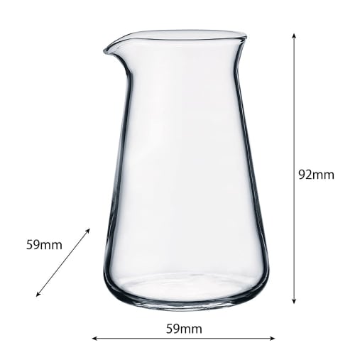 HARIO Glass Conical Pitcher Crafts Science Capacity 100ml Decanter Milk Pitcher Jug Made In Japan Transparent CP-100