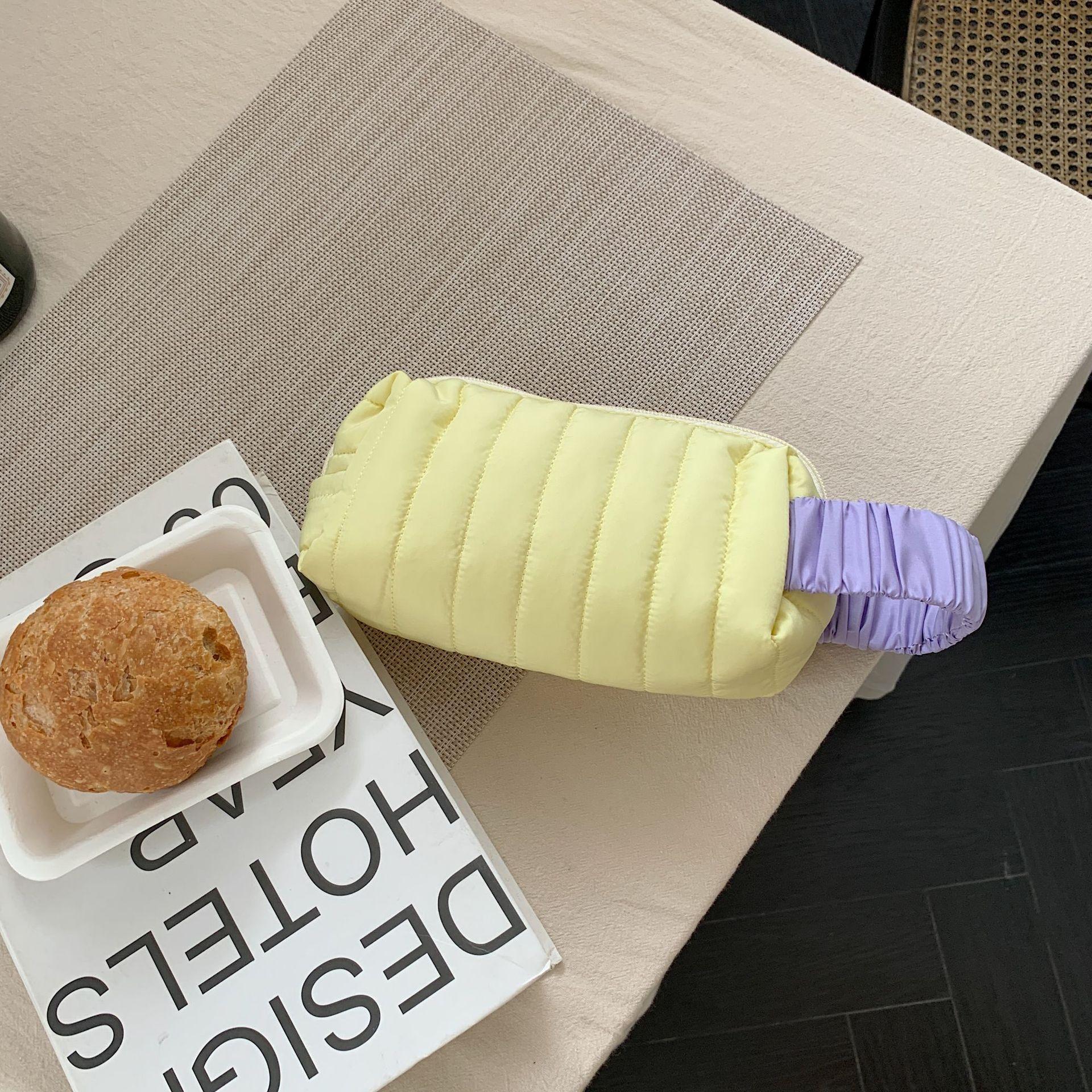 

Lovely Girl Cream Heart Taro Large Capacity Portable Cosmetics Pouch Storage StyleA