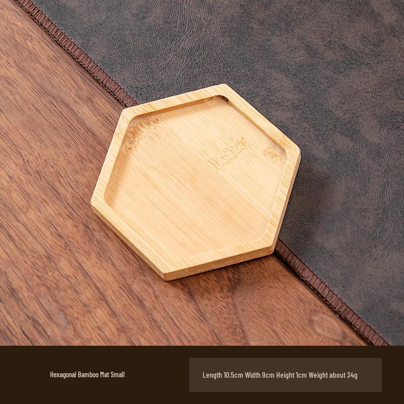 Round Bamboo Anti-Slip Mat & Tray for Indoor Plants, Coasters, and Decor