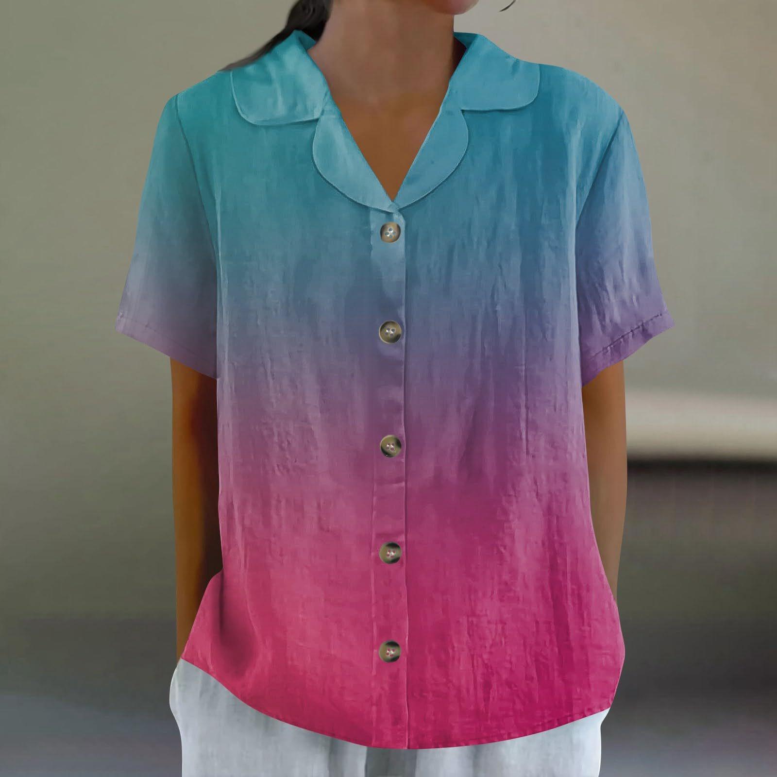 Women s Fashion Loose Casual Shirt - European and American Style Large