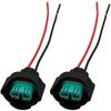 GRmkt Waterproof Coupler Universal Connector for Cars, Motorcycles, Electrical Components, Compatible with H8, H11, H16, Set of 2