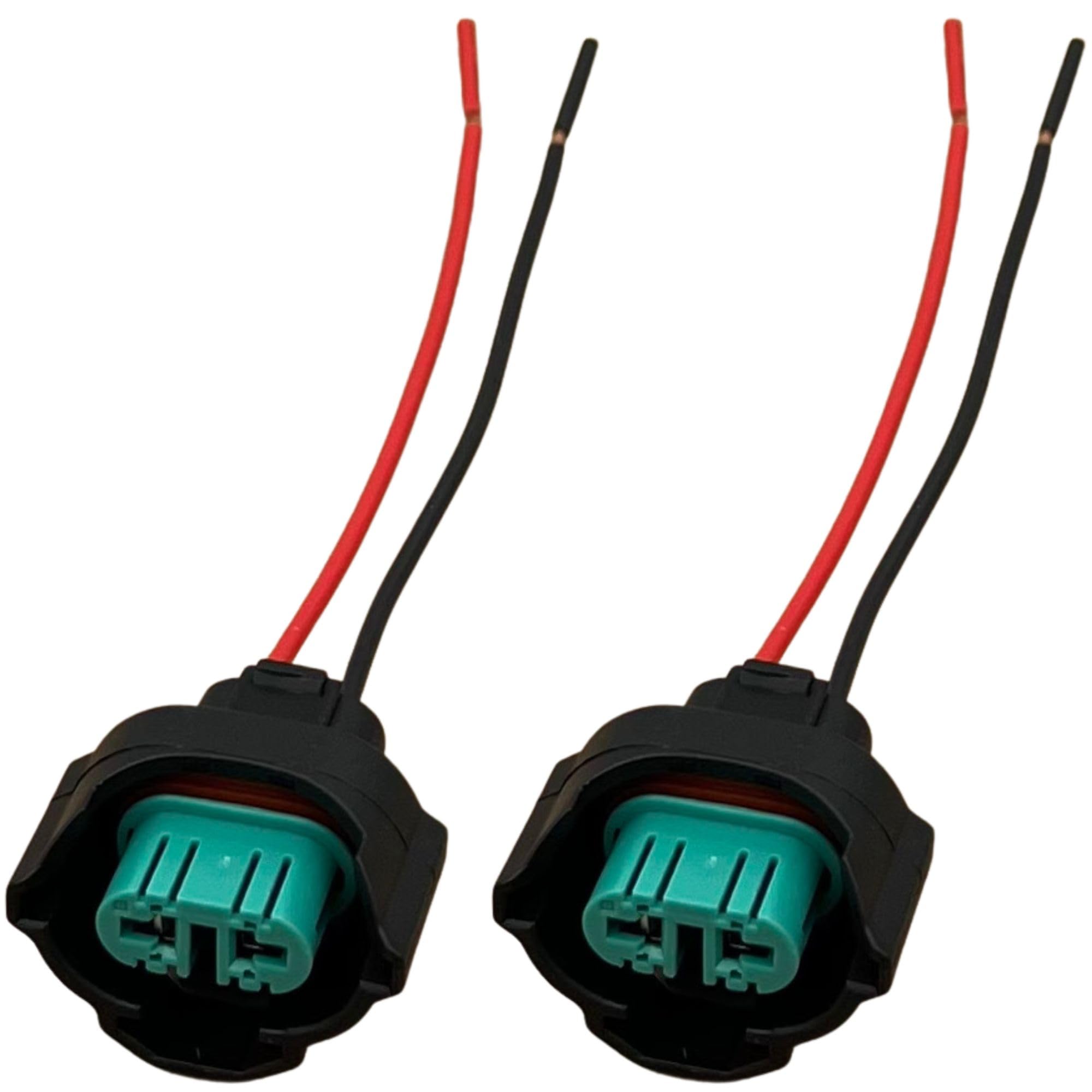 

GRmkt Waterproof Coupler Universal Connector for Cars, Motorcycles, Electrical Components, Compatible with H8, H11, H16, Set of 2 Set of 2