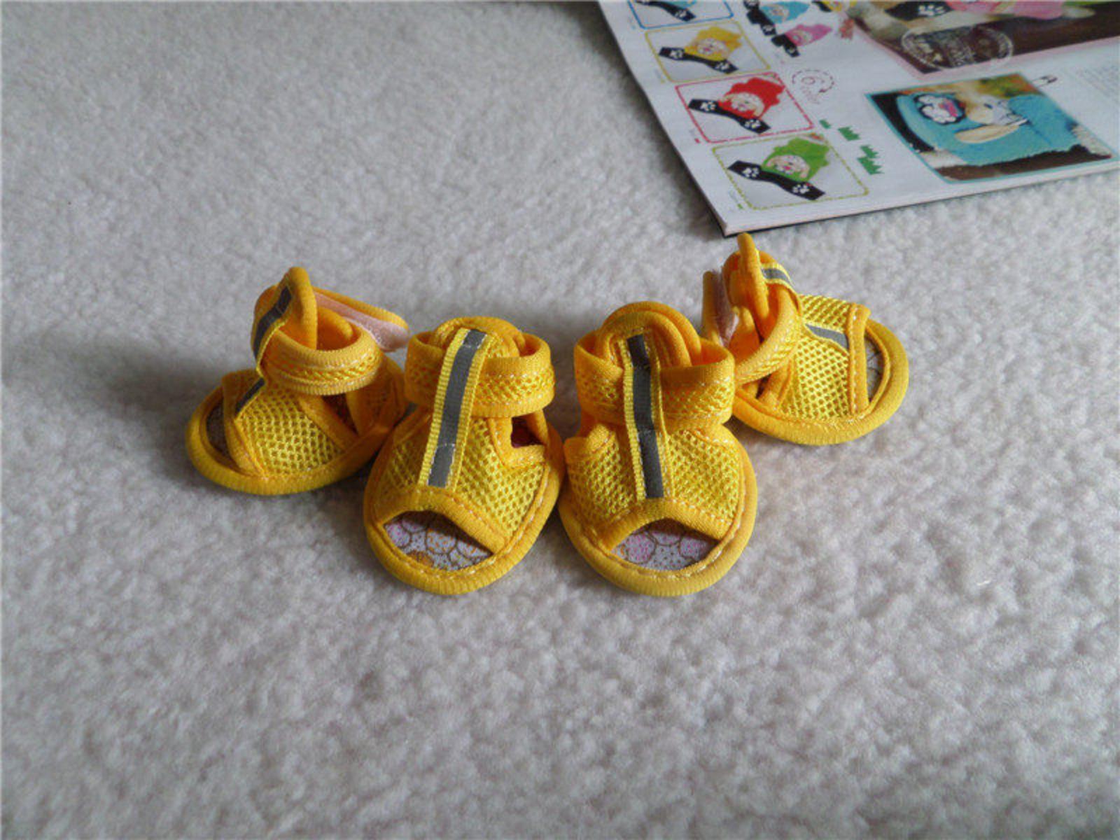 

Шкарпетки для домашніх тварин з преміальними нековзкими підошвами Шкарпетки для цуценят Покриття для собак Собачі взуття Товари для домашніх тварин XL жовтий