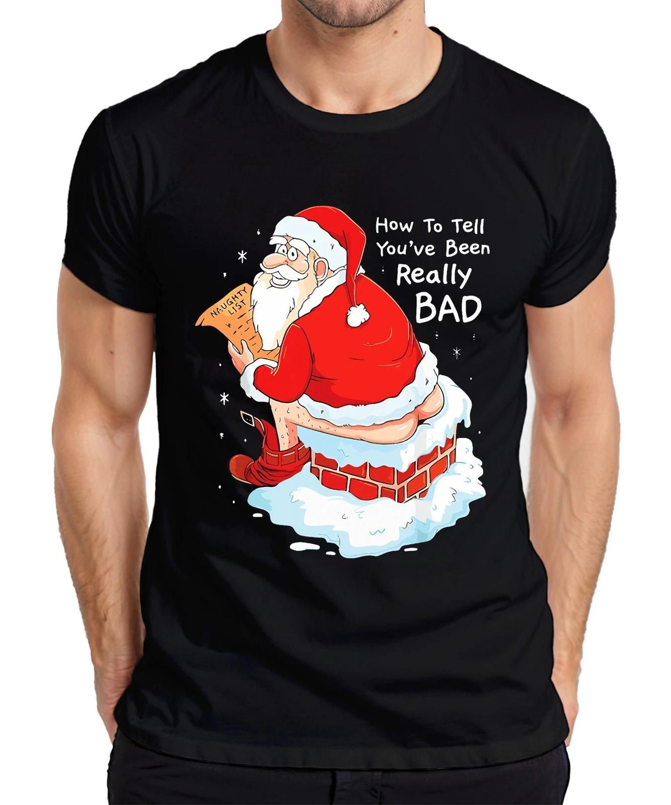 Weihnachtsmann frech Geschenk How To Tell You ve Been Really BAD Herren T-Shirt L