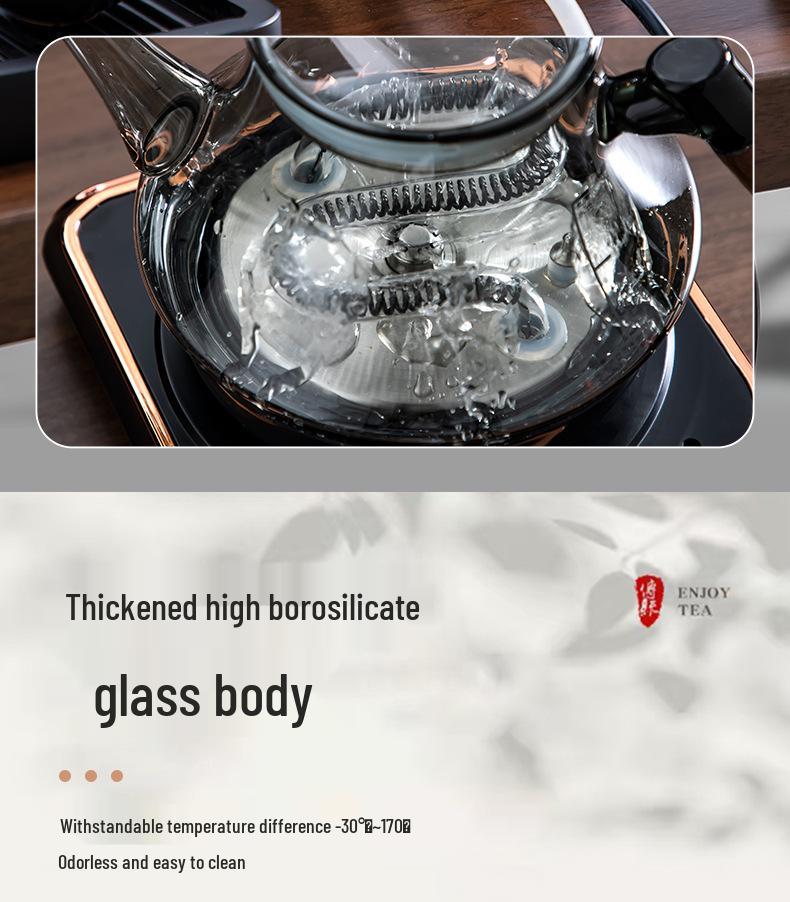 2025 Model Automatic Bottom-Fill Glass Kettle with Infrared Heating and Chlorine Removal
