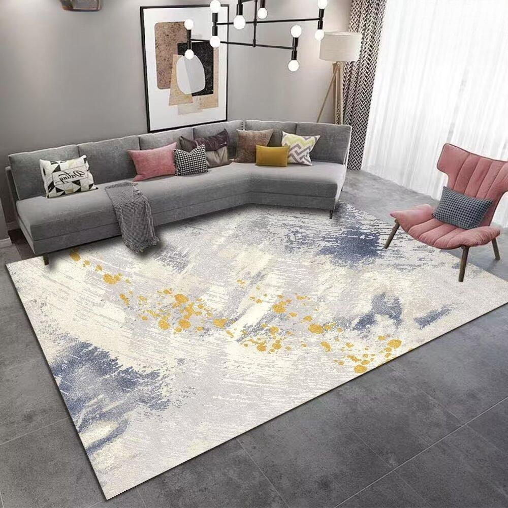 Nordic Abstract Carpet Living Room Ink Splash Area Rug Large Bedroom Decoration Home Rugs Washable Entryway Doormat Bath Mat