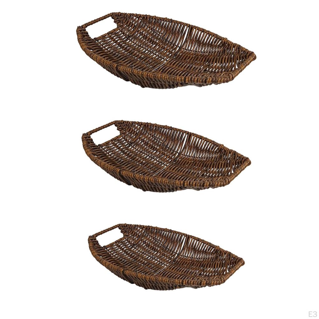 Bread Basket Fruit Woven Look Suitable for Decor Bedroom Pool