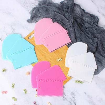 3 Stück/Los Cremeschaber Glätter DIY Kuchen Dekorieren Fondant Gebäck Ausstecher Formen Küchenschaber Backspatel Werkzeuge