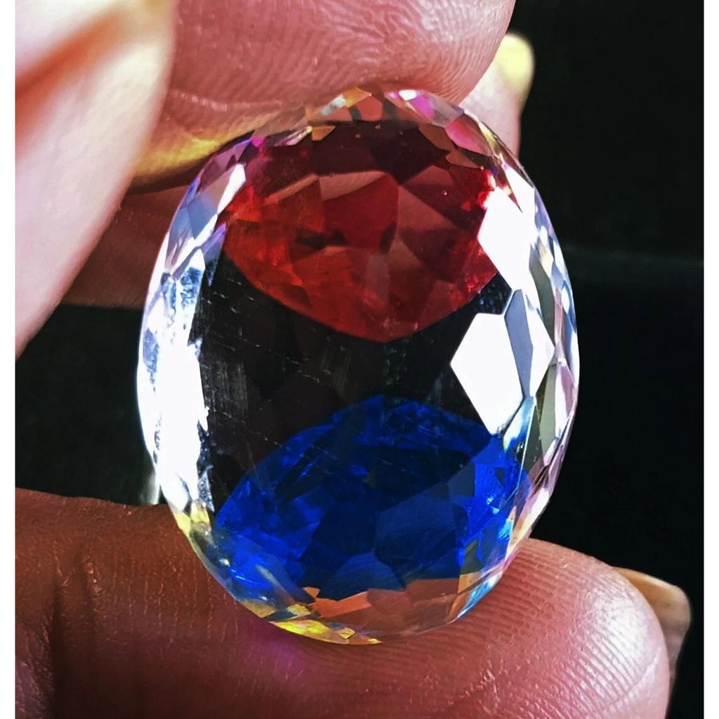 Fabulous Mystic Topaz Rainbow Color Natural Oval 20.90 Ct Certified Gemstone