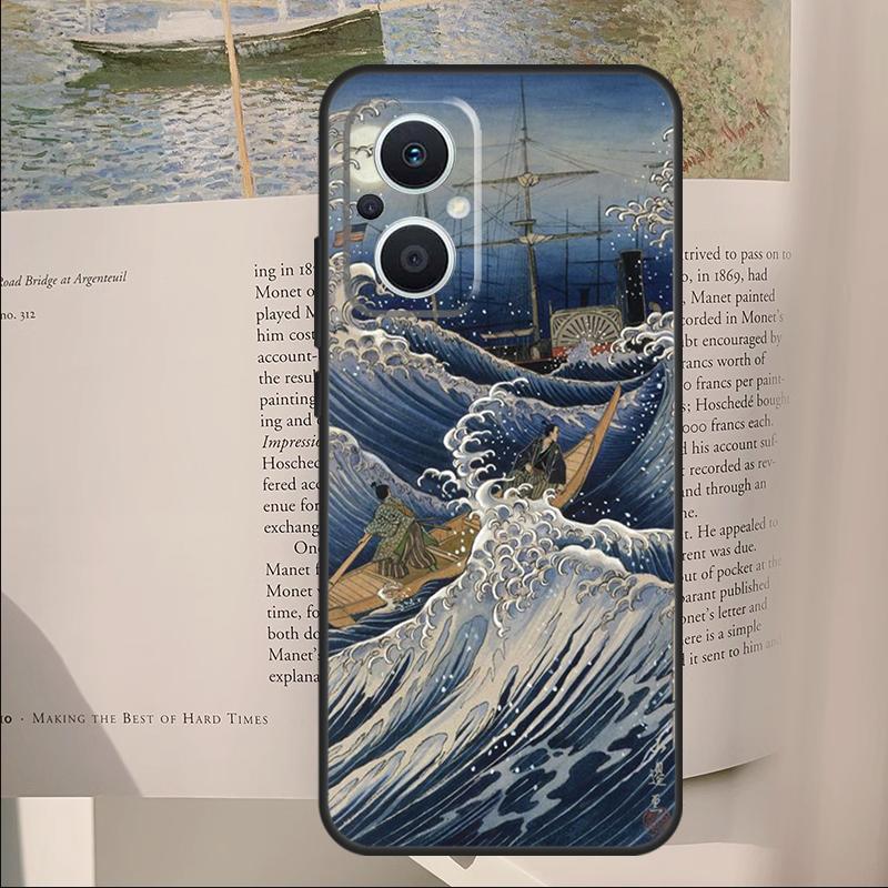 

Japanese Pub Wave Anime Art Cover For OPPO Reno 8 7 Lite 11F 12F 13F 14F 10 12 13 14 Pro OPPO Find X8 X5 X6 X9 Pro Case OPPO Find X8 Pro