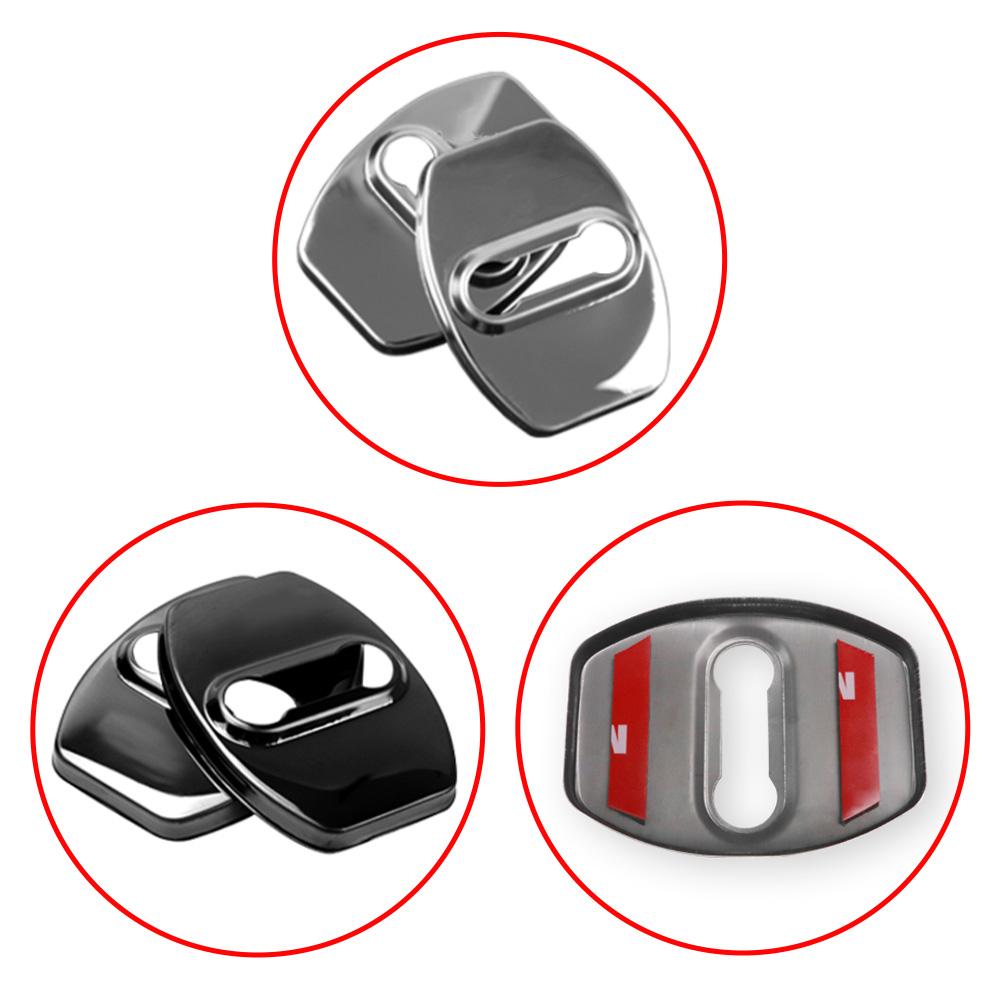 4PCS Car Door Lock Cover Case For Toyota chr Corolla Camry rav4 Yaris hilux prius avensis auris Prado verso fortuner Accessories
