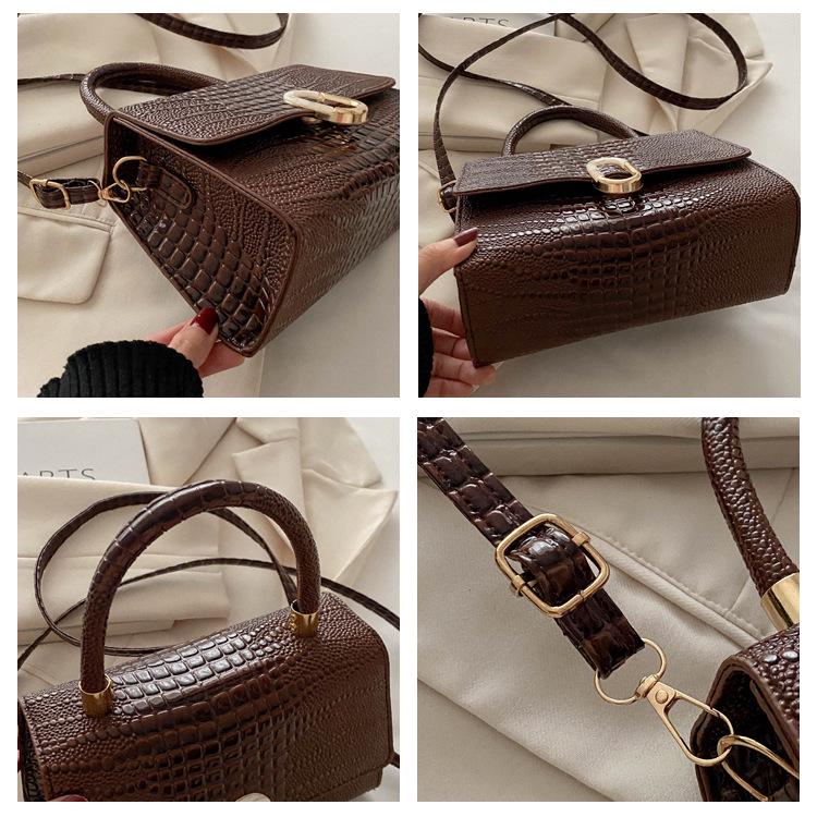 Women's 2024 Fashion Niche Textured Small Square Bag - Versatile Shoulder & Crossbody Handbag