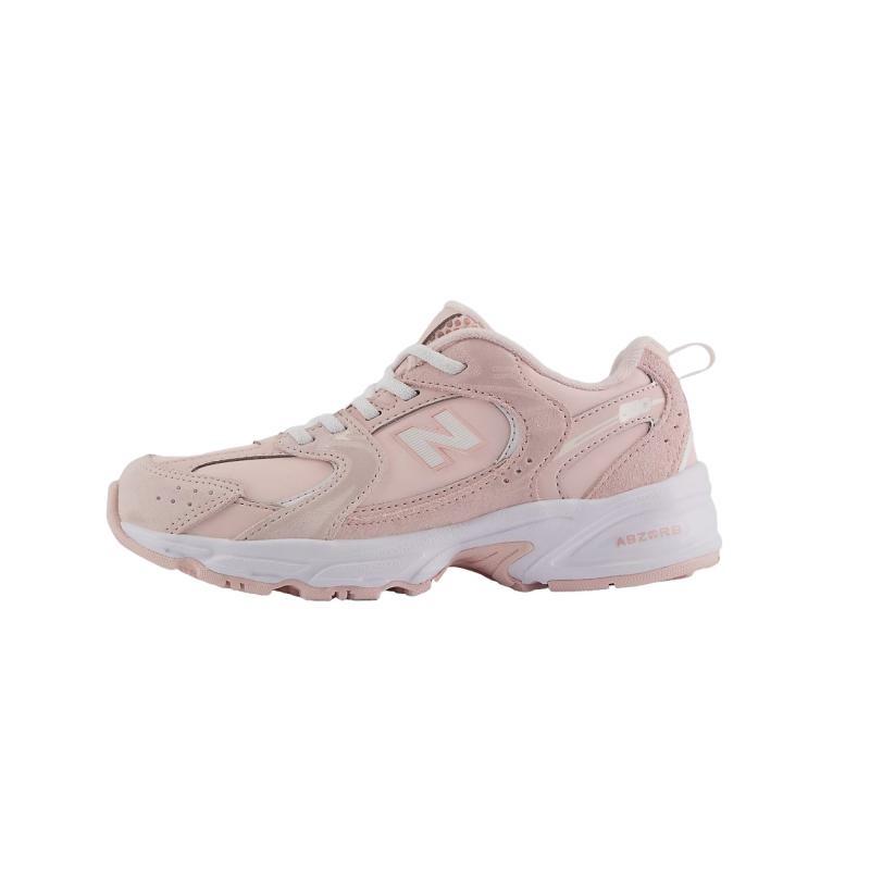 New Balance 530 Kids Comfort Sport Shock Absorbing Breathable Low Top Running Shoes Pink White PZ530KF 28.5