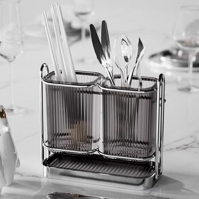 Japanese Chopstick Storage Box with Draining Function, Wall-Mounted Household Chopstick Organizer, Kitchen Chopstick Holder, Anti-Mold Chopstick Tube