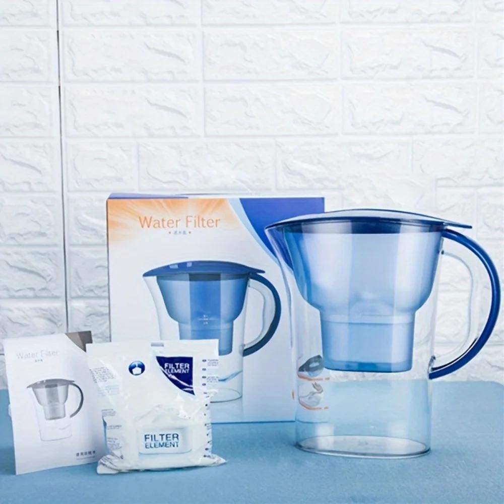 2.5L/88OZ Water Filter Pitcher,Kitchen Water Filter,Water Jug Activated Carbon Alkaline Filtration Net,Water Purifier Cold Kettl