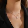 Elegant Snowflake Christmas Necklace: High-End Artistic Niche Style with Gentle Collarbone Chain