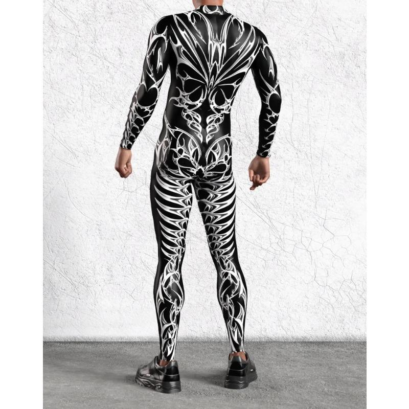 Costume de Scenă cu Imprimare Digitală 3D Adulți Evenimente de Halloween Petrecere Tematică Carnaval Costum Cosplay Joc de Rol Salopetă