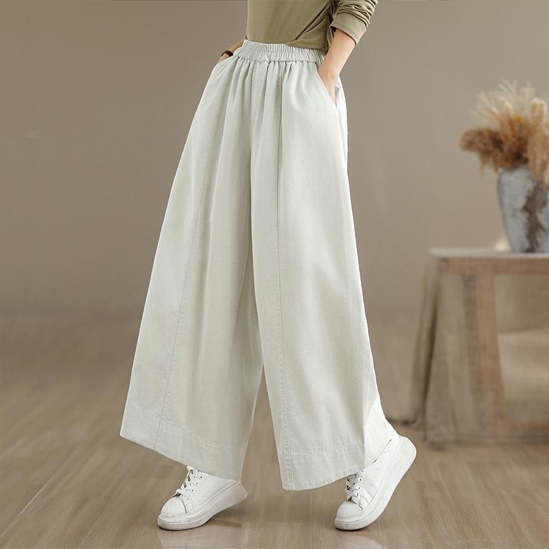 DIMANAF 2025 Plus Size Autumn Jeans New Long Pants Women Loose Denim Trousers Big Size Casual