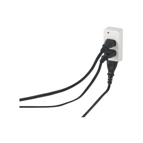 BUFFALO Power Tap Triple Lightning Surge Prevention White BSTAPD01WH