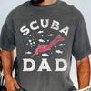 Scuba Dad Vintage T Shirt, Gift Dad Diving, Diver Fathers Day Gift, Father Who Dives, Scuba Diving Dad Retro Shirt, Dad Diver Graphic Tee
